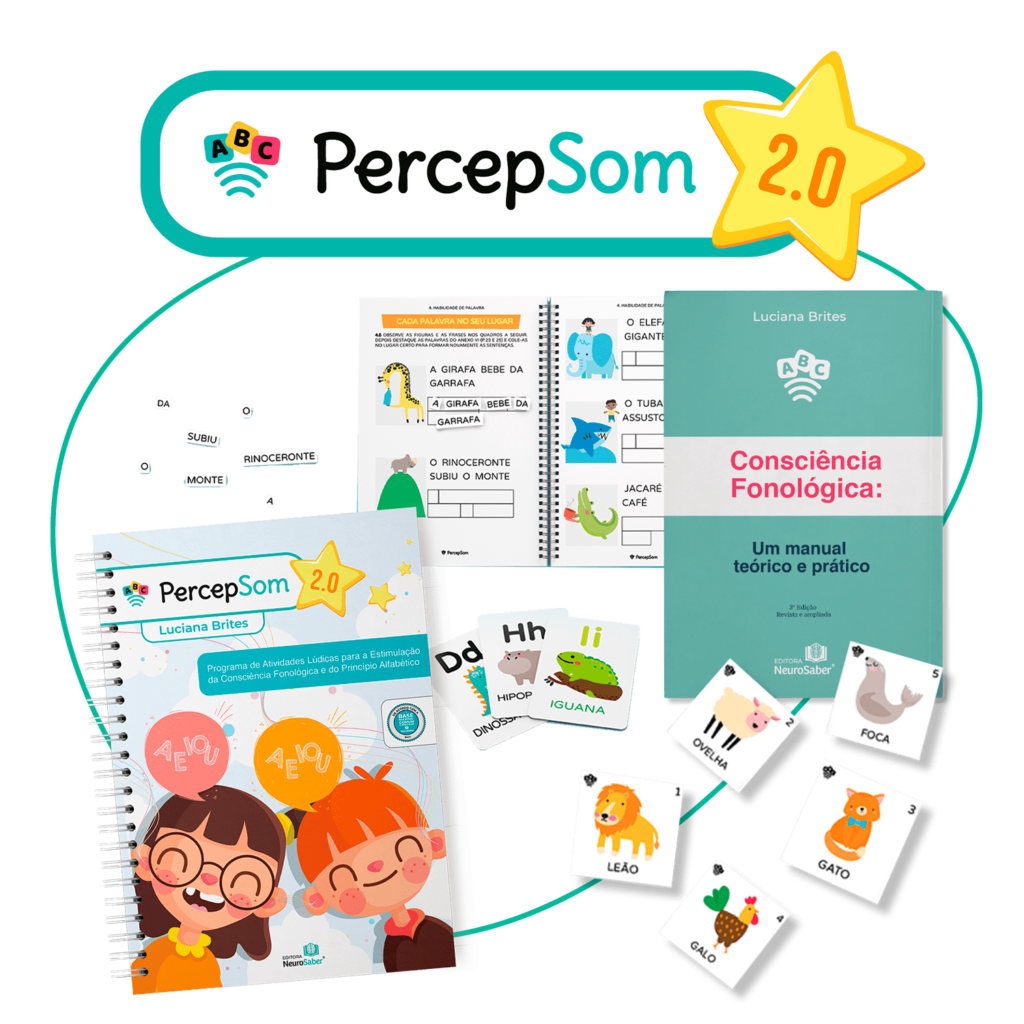 PercepSom, Programa de atividades lúdicas para a estimulação da consciência fonológica e do princípio alfabético.